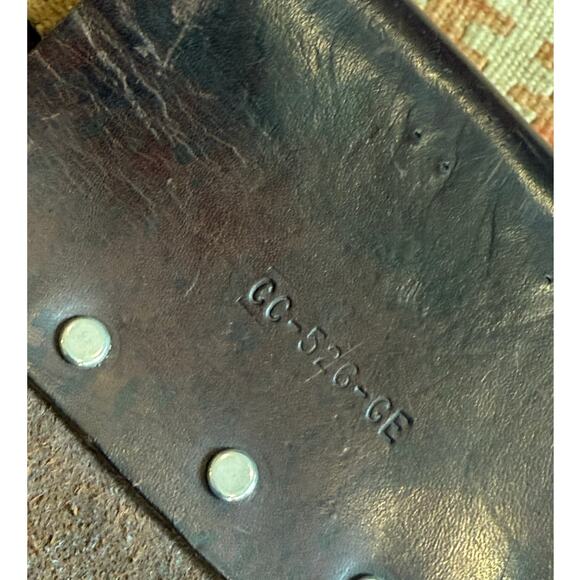 Vintage GE Leather Utility Tool Belt Made in Mexico CC-526-GE Weyerhaeuser Belt - Picture 5 of 14